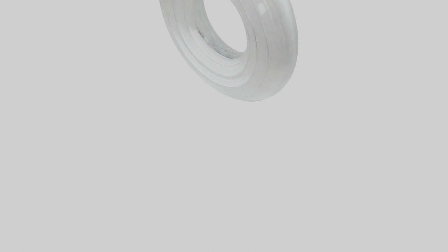 Clear glass sculpture model 3D model