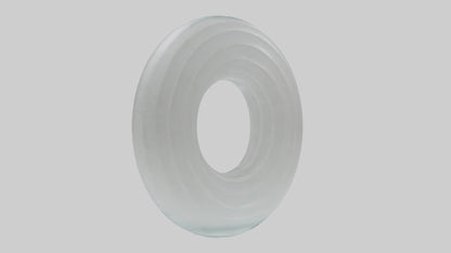 Clear glass sculpture model 3D model