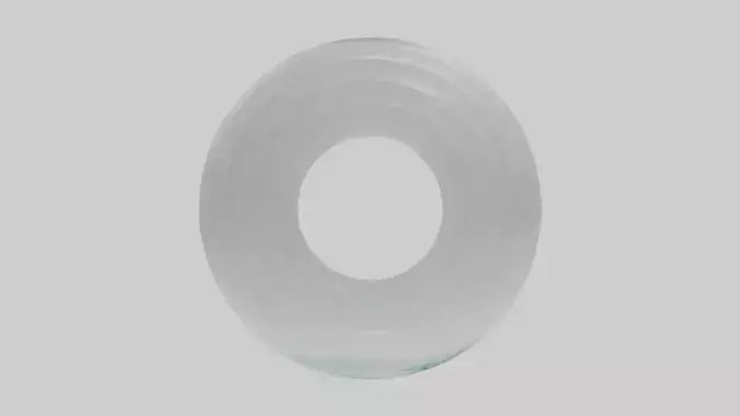 Clear glass sculpture model 3D model