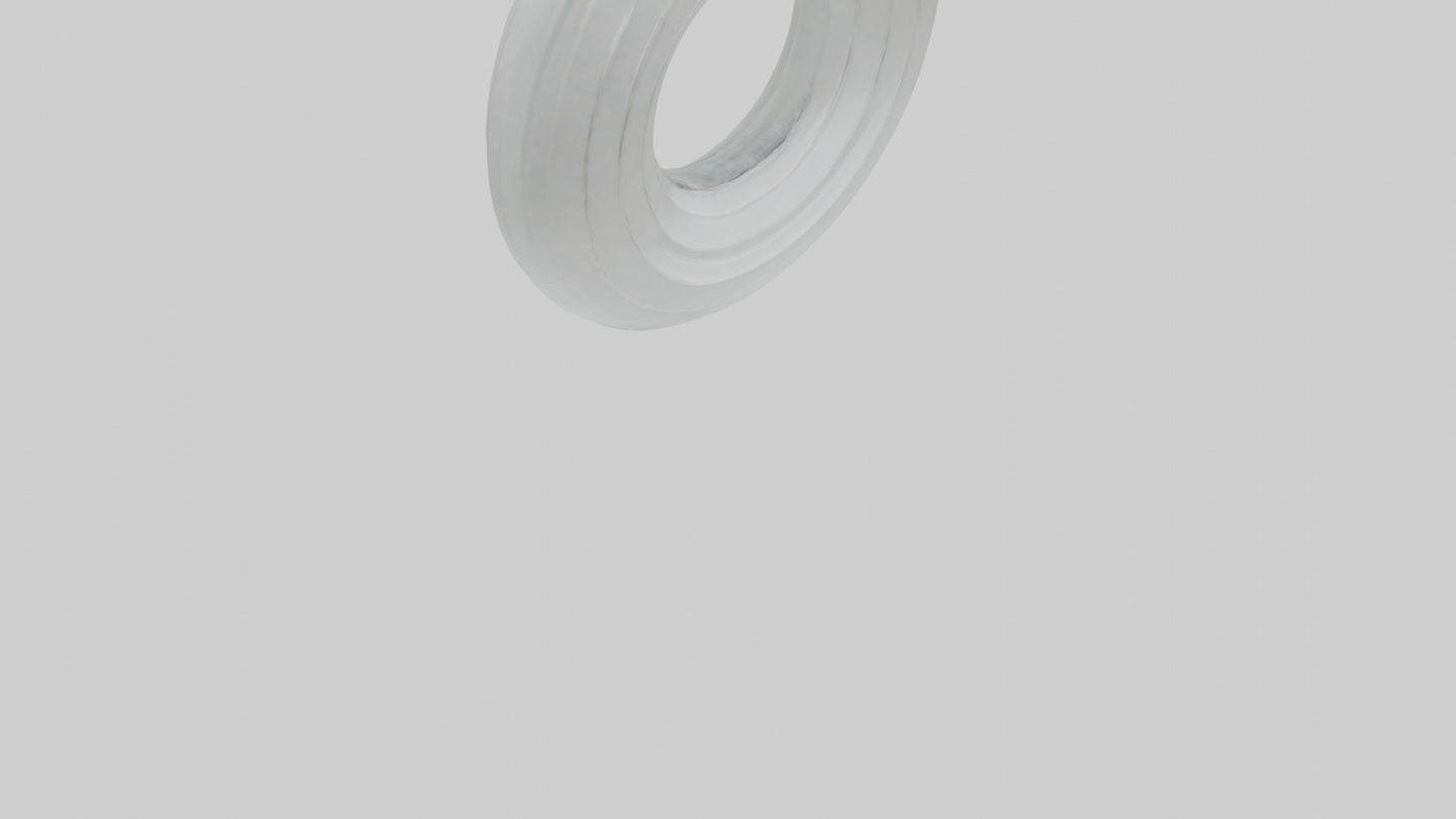 Clear glass sculpture model 3D model