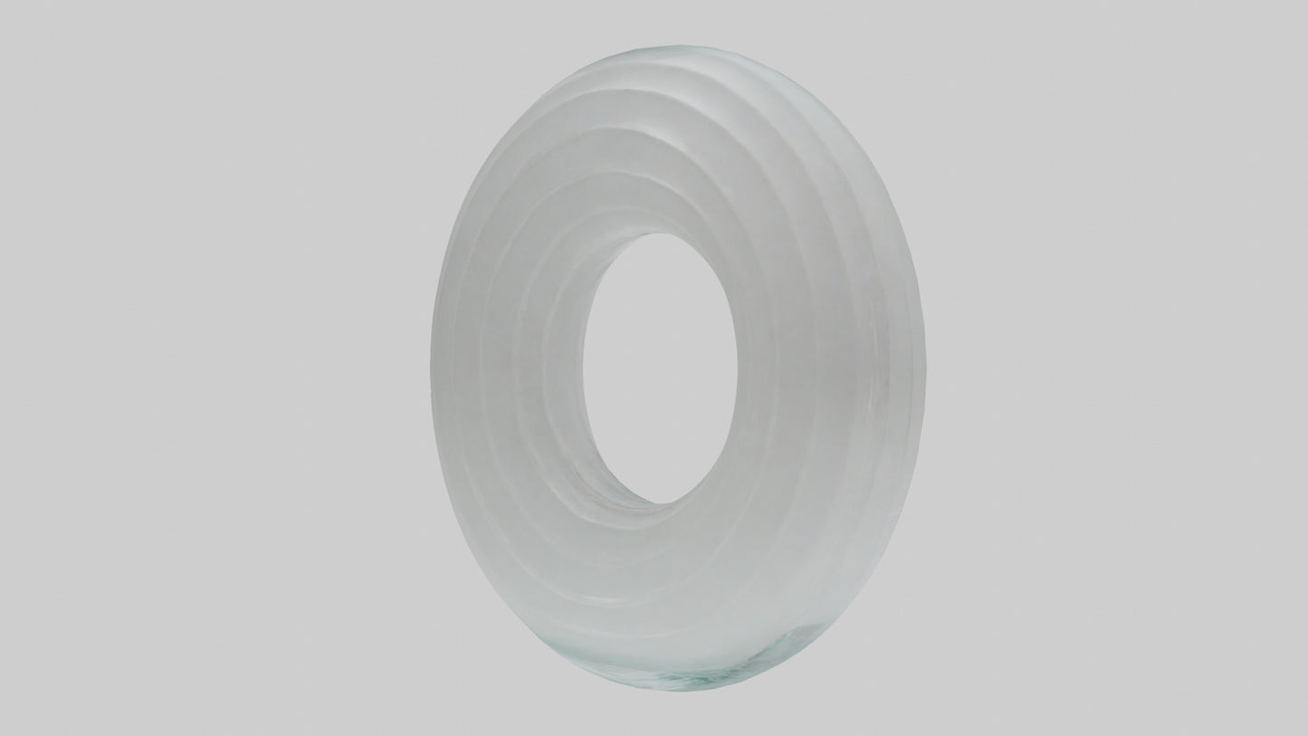 Clear glass sculpture model 3D model