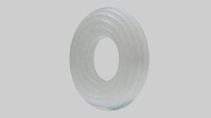 Clear glass sculpture model 3D model