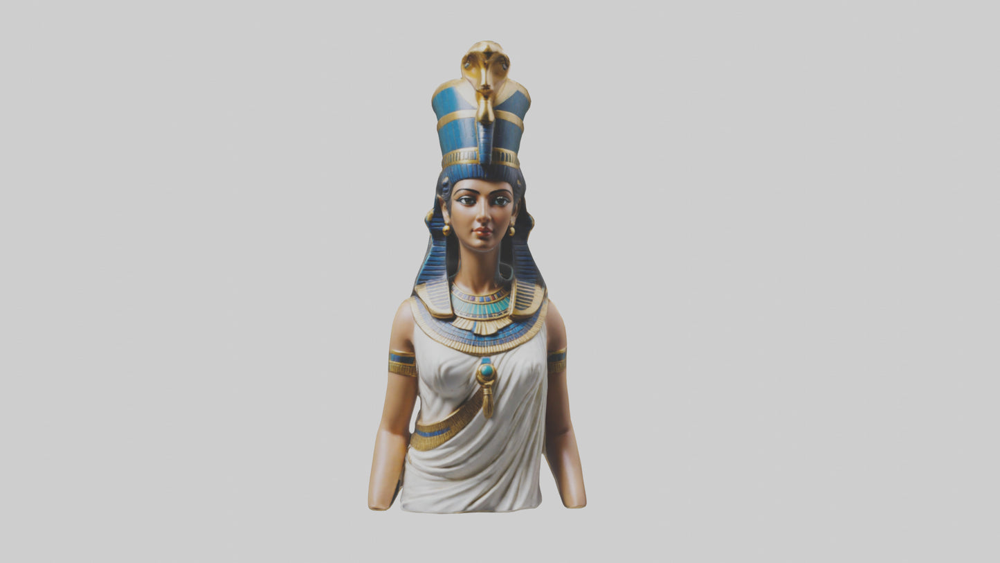 3D model Cleopatra statue model VR / AR / low-poly