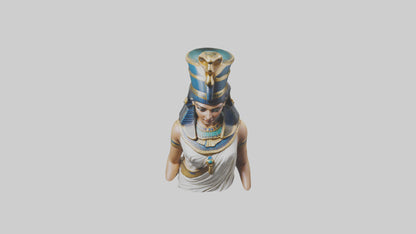 3D model Cleopatra statue model VR / AR / low-poly