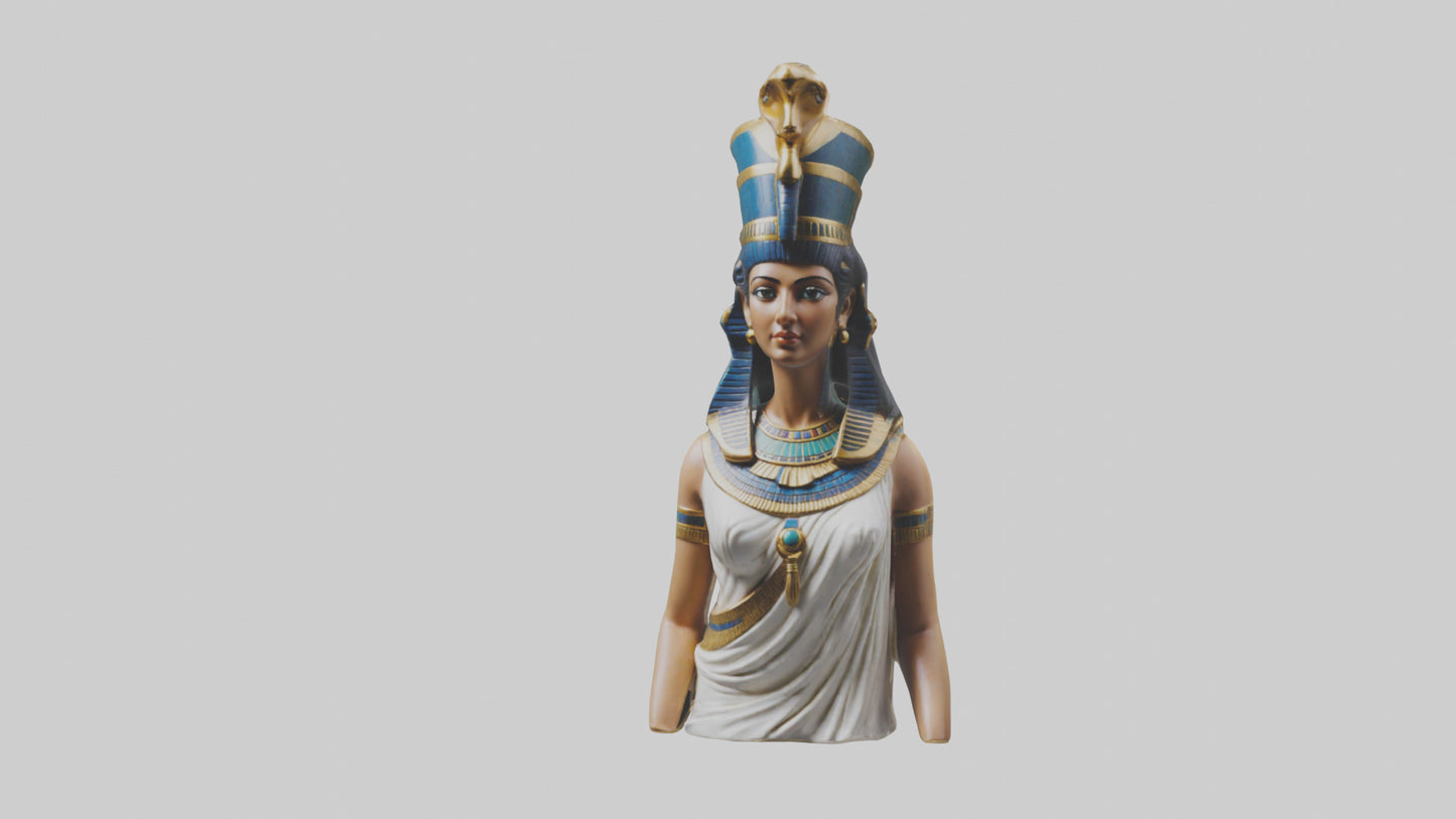 3D model Cleopatra statue model VR / AR / low-poly