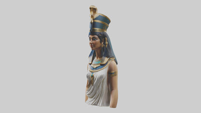 3D model Cleopatra statue model VR / AR / low-poly