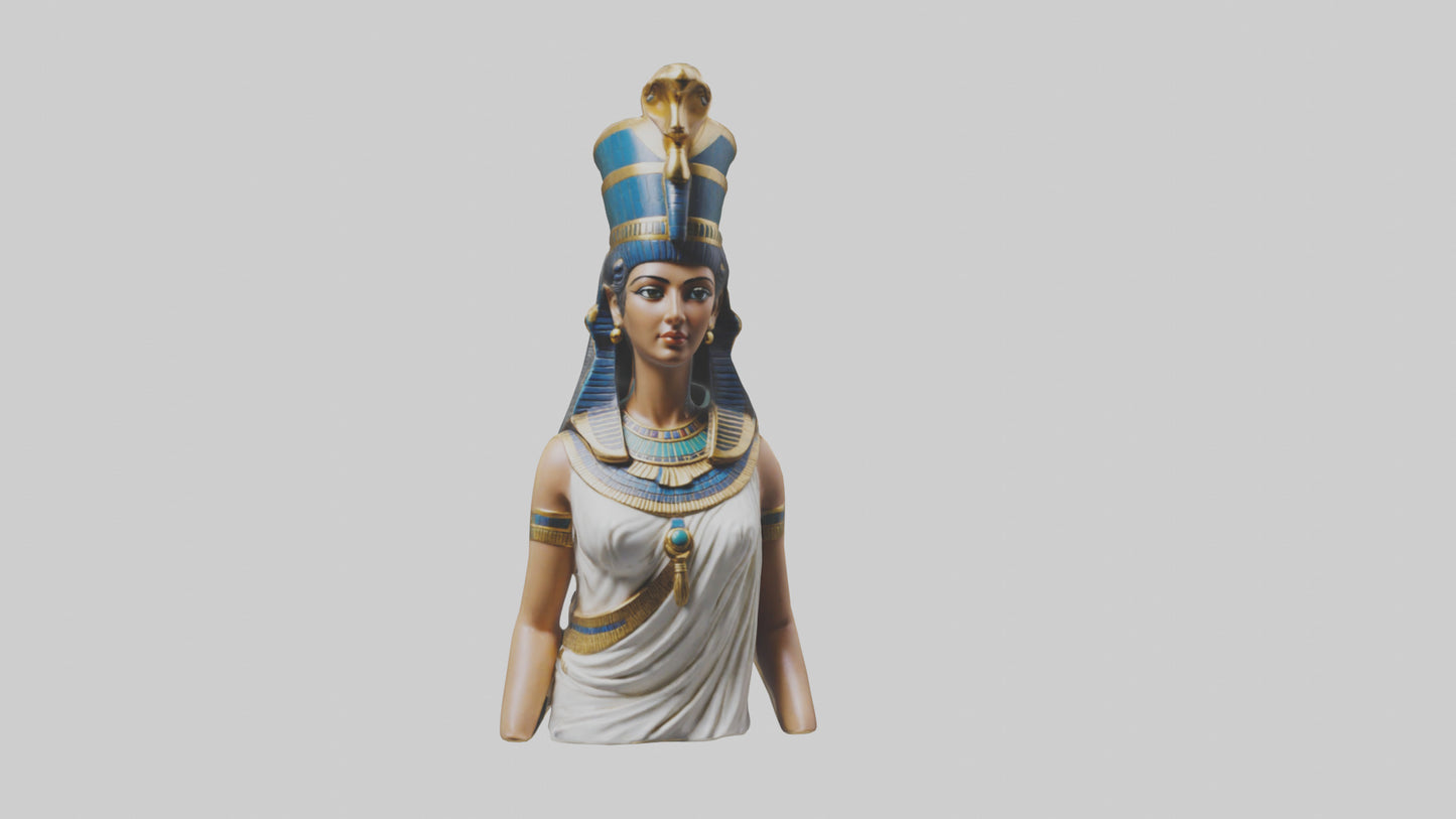 3D model Cleopatra statue model VR / AR / low-poly