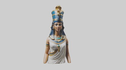 3D model Cleopatra statue model VR / AR / low-poly