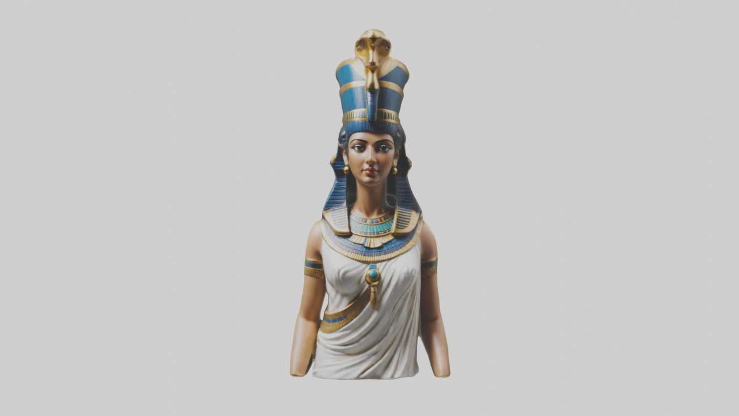 3D model Cleopatra statue model VR / AR / low-poly
