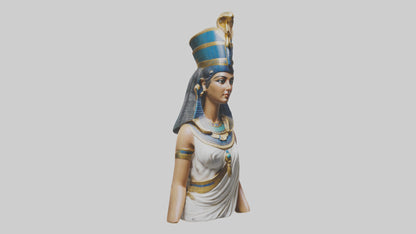 3D model Cleopatra statue model VR / AR / low-poly