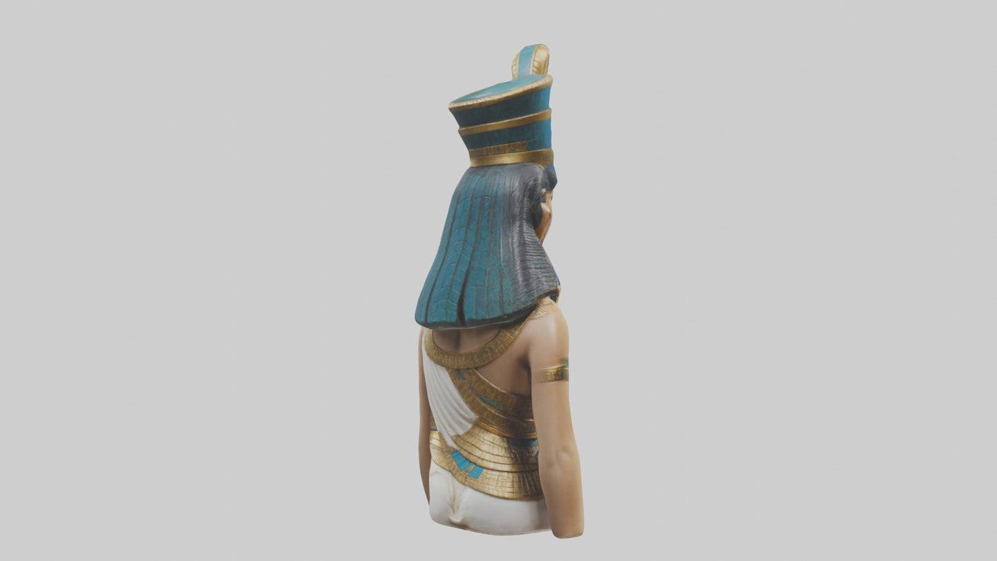 3D model Cleopatra statue model VR / AR / low-poly