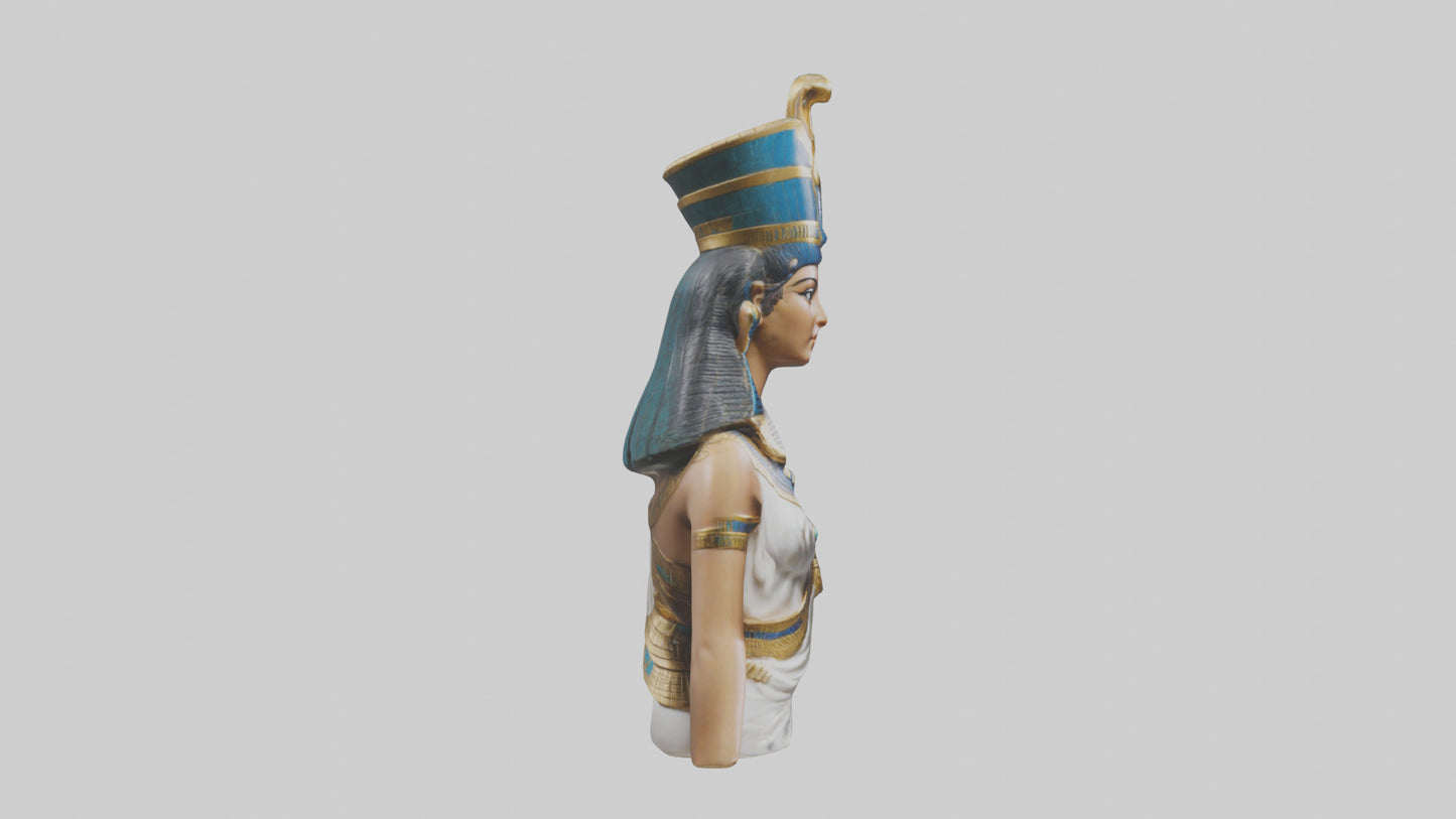 3D model Cleopatra statue model VR / AR / low-poly