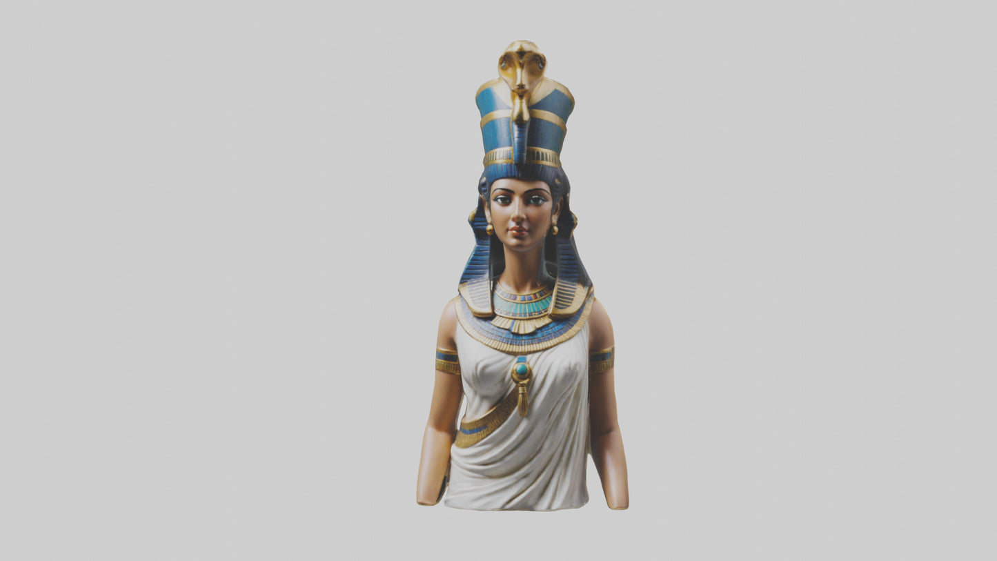 3D model Cleopatra statue model VR / AR / low-poly