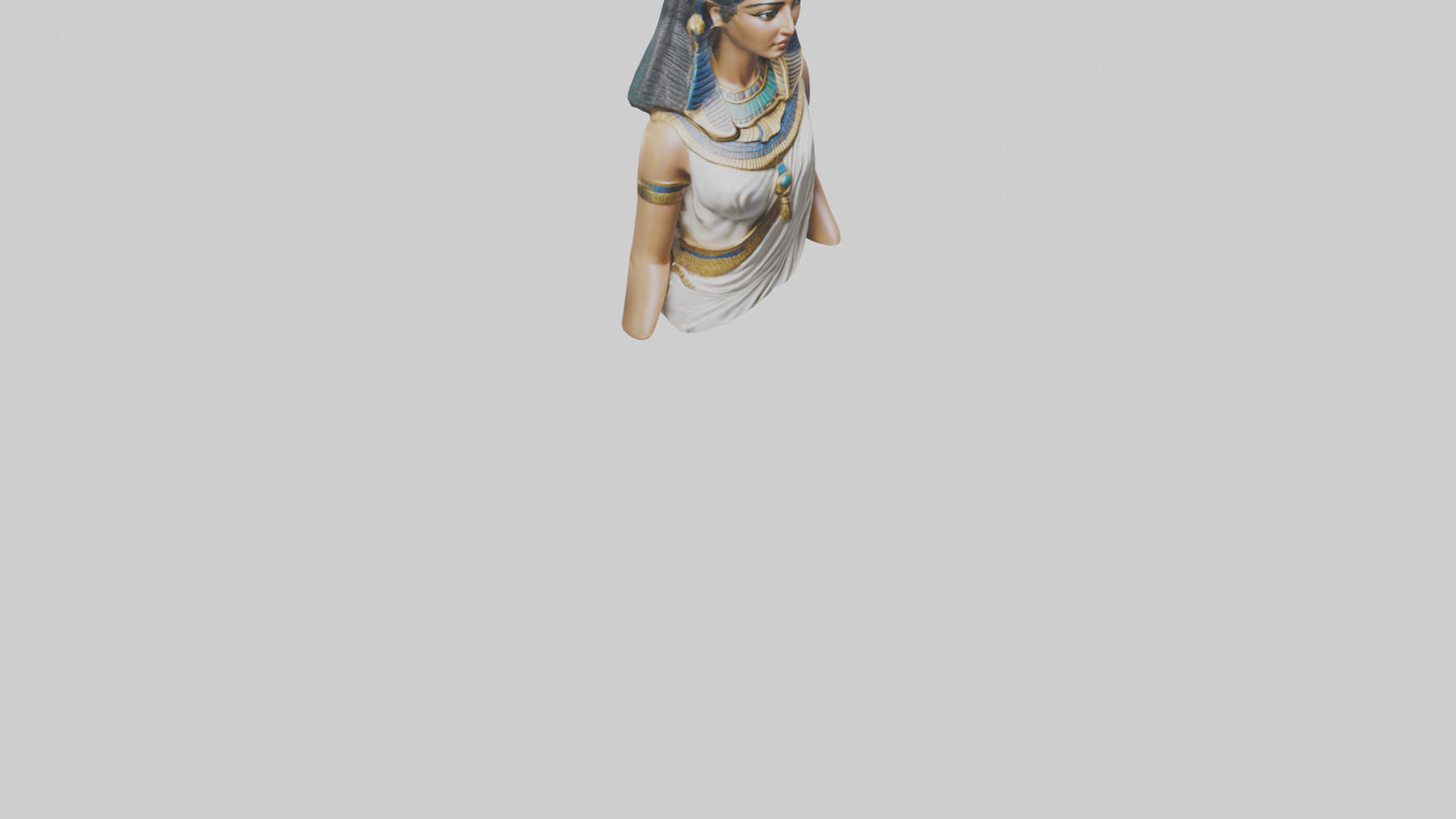 3D model Cleopatra statue model VR / AR / low-poly