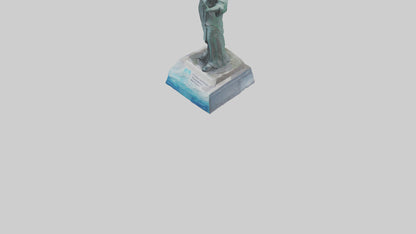 Climate Change Awareness Memorial Statue model 3D model