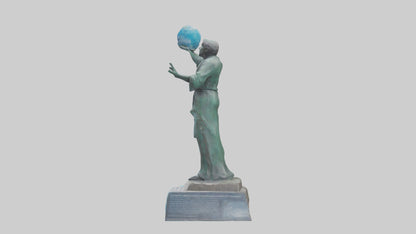 Climate Change Awareness Memorial Statue model 3D model