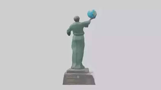 Climate Change Awareness Memorial Statue model 3D model
