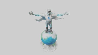 3D model Climate Change Hero Statue model VR / AR / low-poly