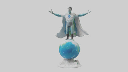 3D model Climate Change Hero Statue model VR / AR / low-poly