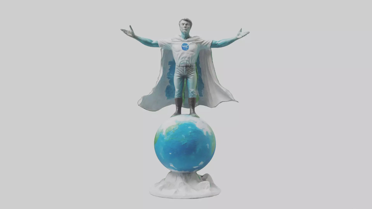 3D model Climate Change Hero Statue model VR / AR / low-poly