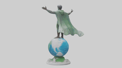 3D model Climate Change Hero Statue model VR / AR / low-poly