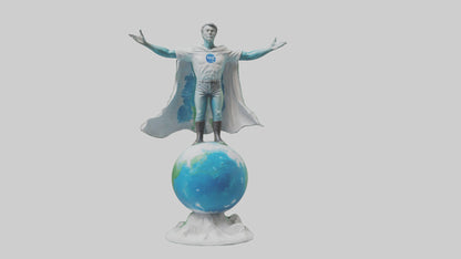 3D model Climate Change Hero Statue model VR / AR / low-poly