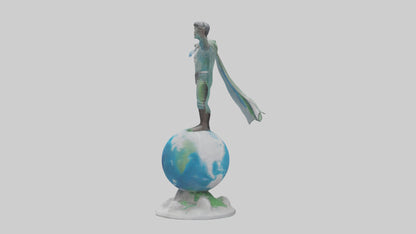 3D model Climate Change Hero Statue model VR / AR / low-poly