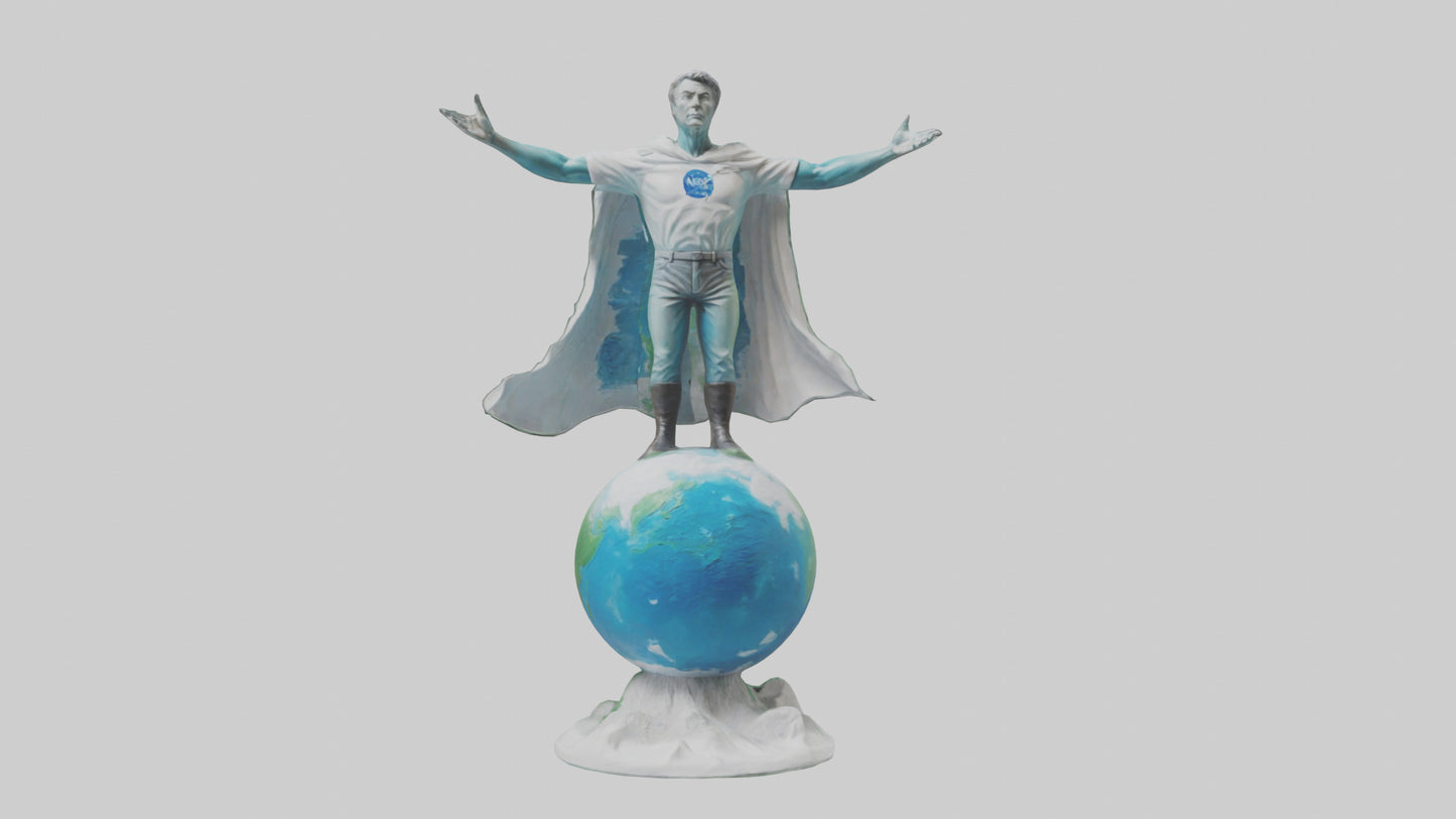3D model Climate Change Hero Statue model VR / AR / low-poly