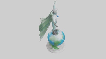 3D model Climate Change Hero Statue model VR / AR / low-poly