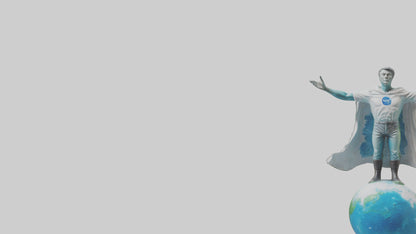 3D model Climate Change Hero Statue model VR / AR / low-poly