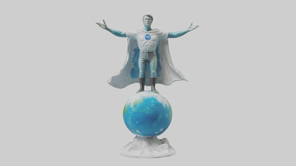 3D model Climate Change Hero Statue model VR / AR / low-poly
