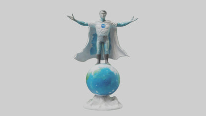 3D model Climate Change Hero Statue model VR / AR / low-poly