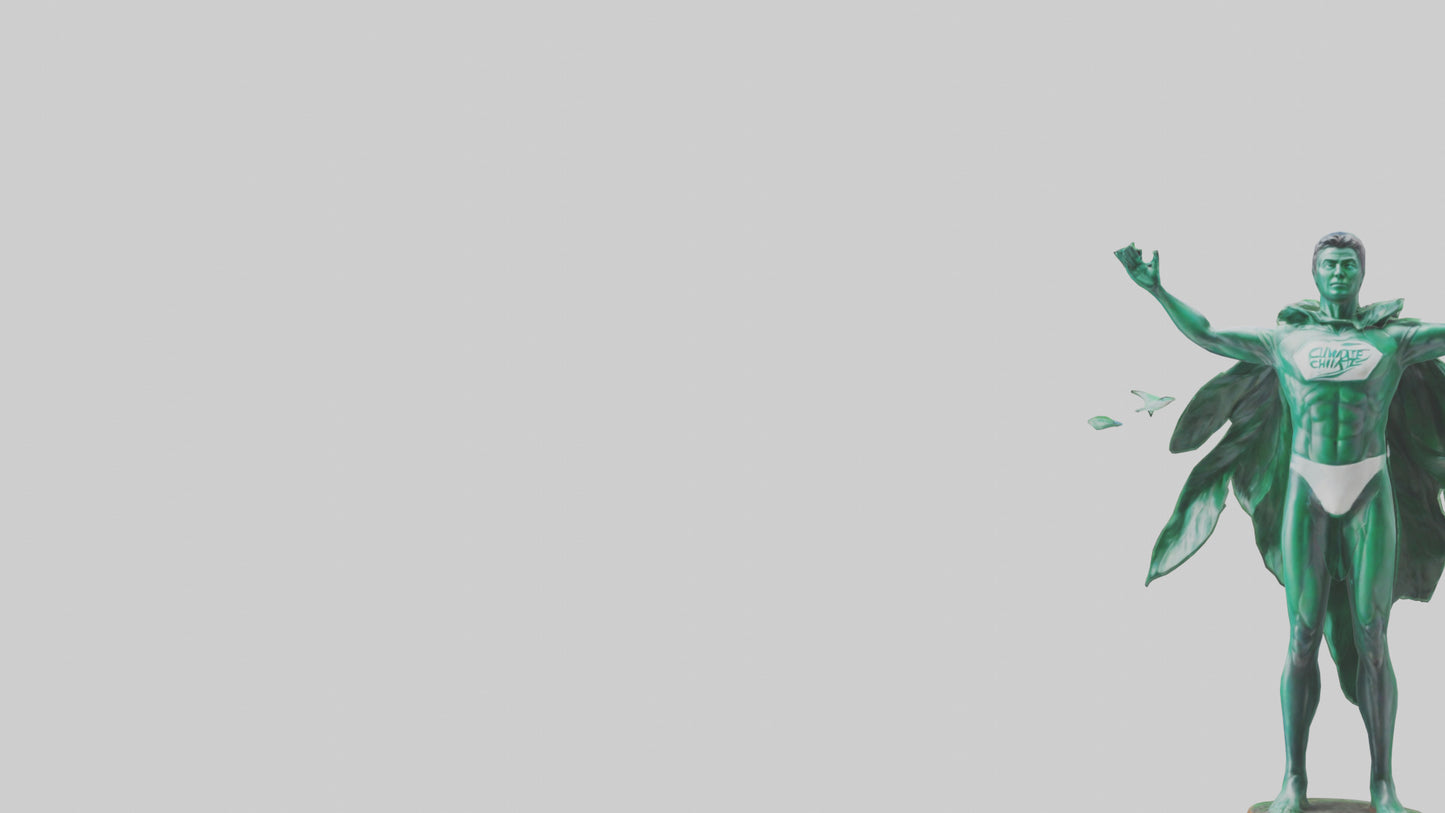 Climate Hero Statue model VR / AR / low-poly