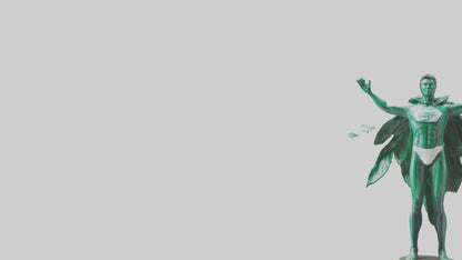 Climate Hero Statue model VR / AR / low-poly