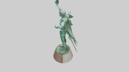 Climate Hero Statue model VR / AR / low-poly