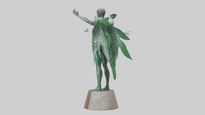 Climate Hero Statue model VR / AR / low-poly