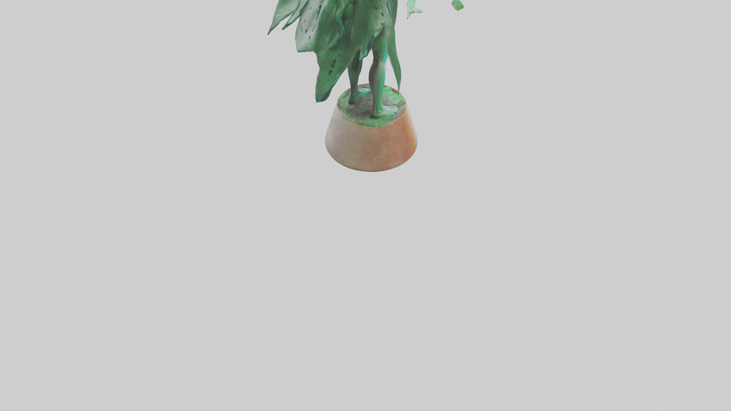 Climate Hero Statue model VR / AR / low-poly