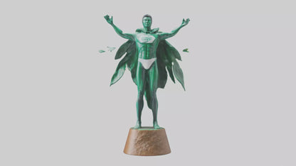 Climate Hero Statue model VR / AR / low-poly
