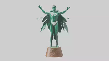 Climate Hero Statue model VR / AR / low-poly
