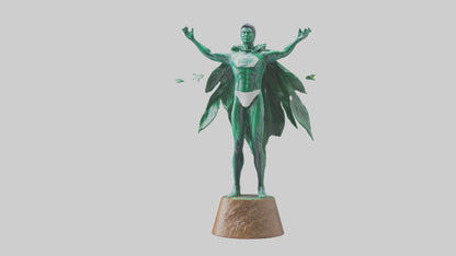 Climate Hero Statue model VR / AR / low-poly