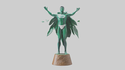 Climate Hero Statue model VR / AR / low-poly
