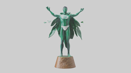 Climate Hero Statue model VR / AR / low-poly