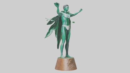 Climate Hero Statue model VR / AR / low-poly