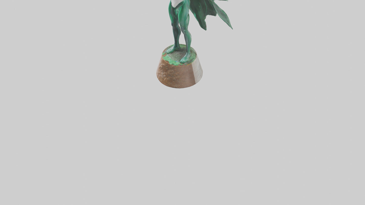 Climate Hero Statue model VR / AR / low-poly