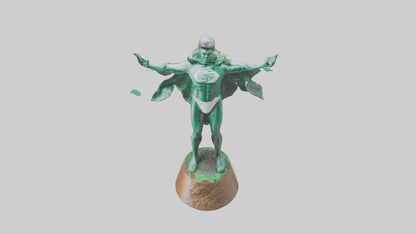 Climate Hero Statue model VR / AR / low-poly