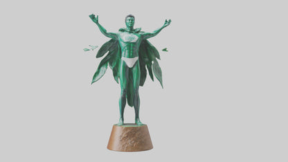 Climate Hero Statue model VR / AR / low-poly