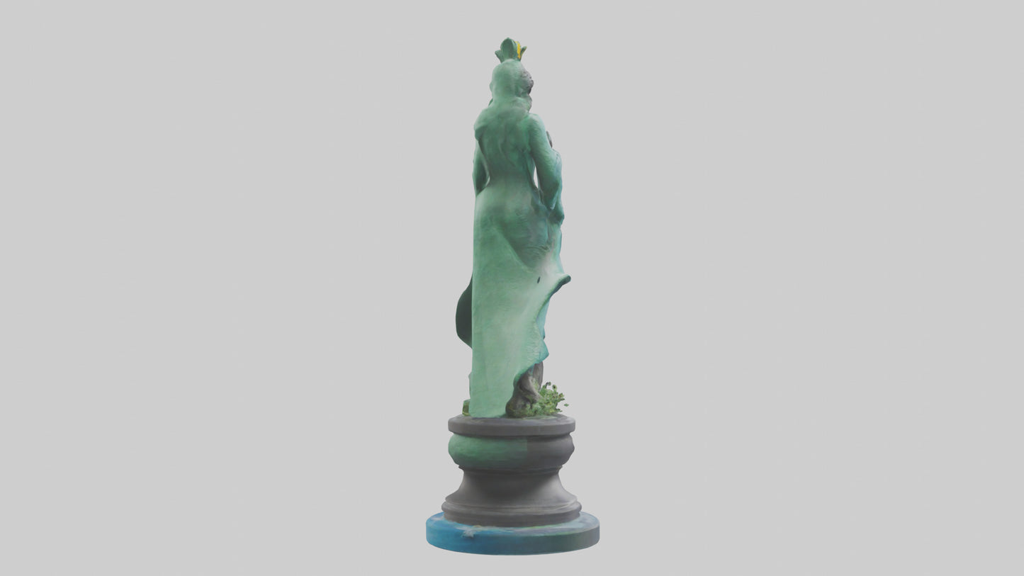 Climate Protector Statue model 3D model