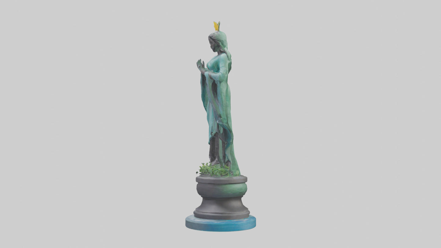 Climate Protector Statue model 3D model