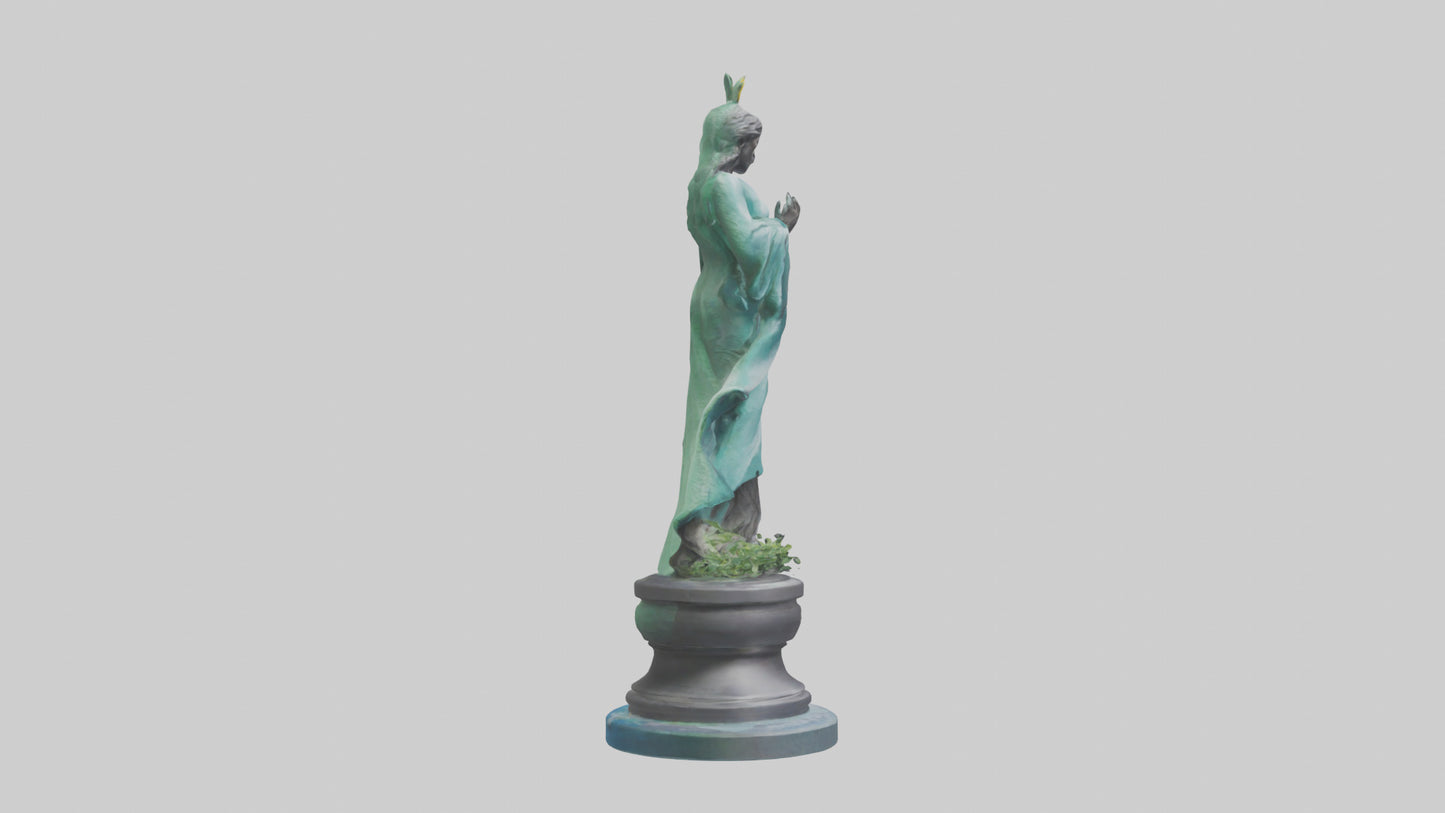 Climate Protector Statue model 3D model