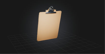 3D model Clipboard VR / AR / low-poly